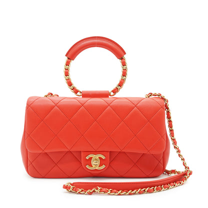 In The Loop Lambskin Matelasse Flap Bag