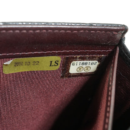 Caviar Skin Matelasse Long Flap Wallet