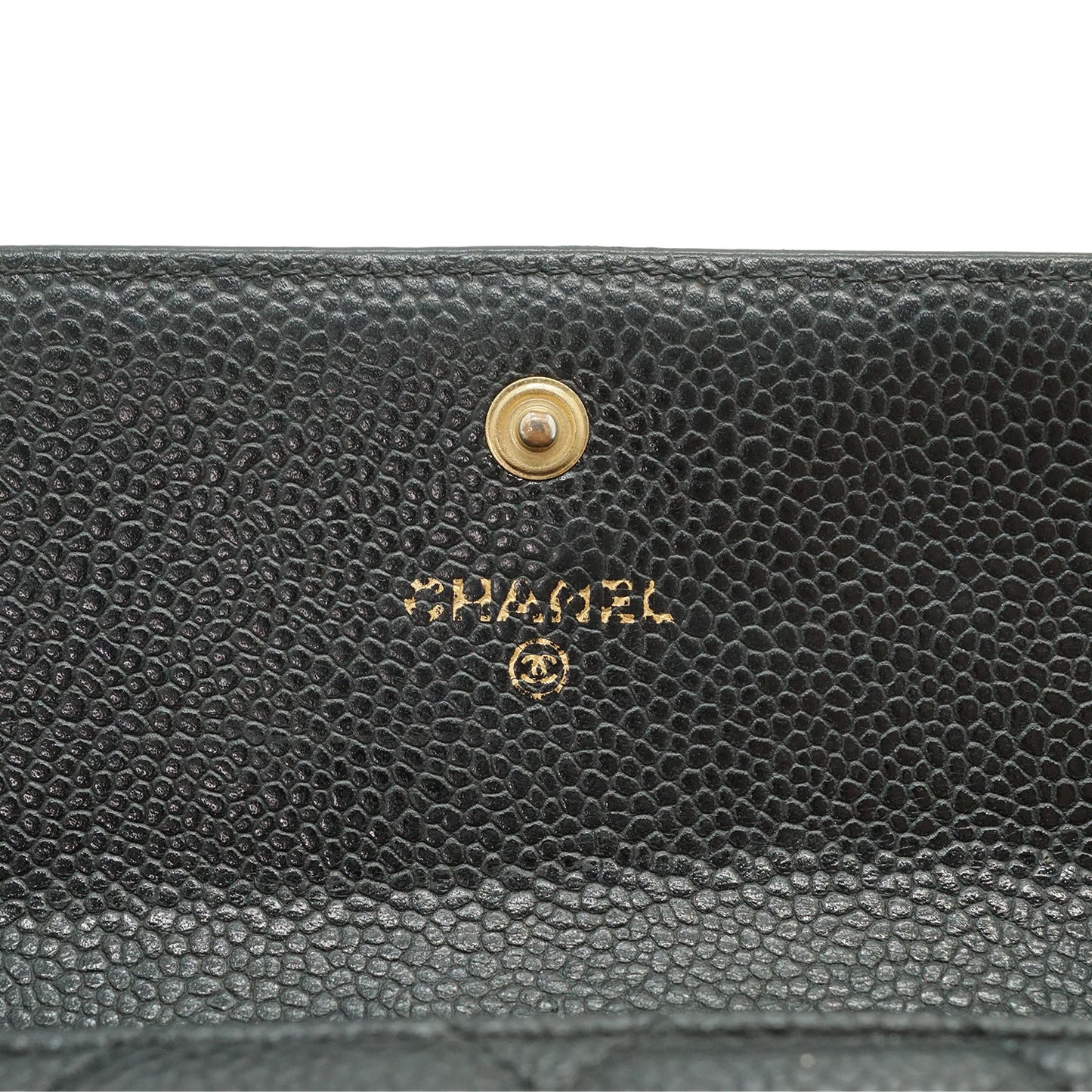 Caviar Skin Matelasse Long Flap Wallet