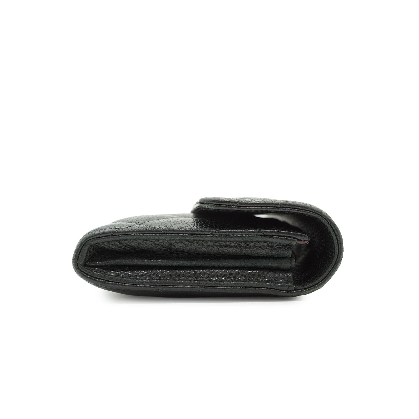 Caviar Skin Matelasse Long Flap Wallet