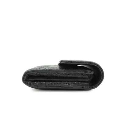 Caviar Skin Matelasse Long Flap Wallet