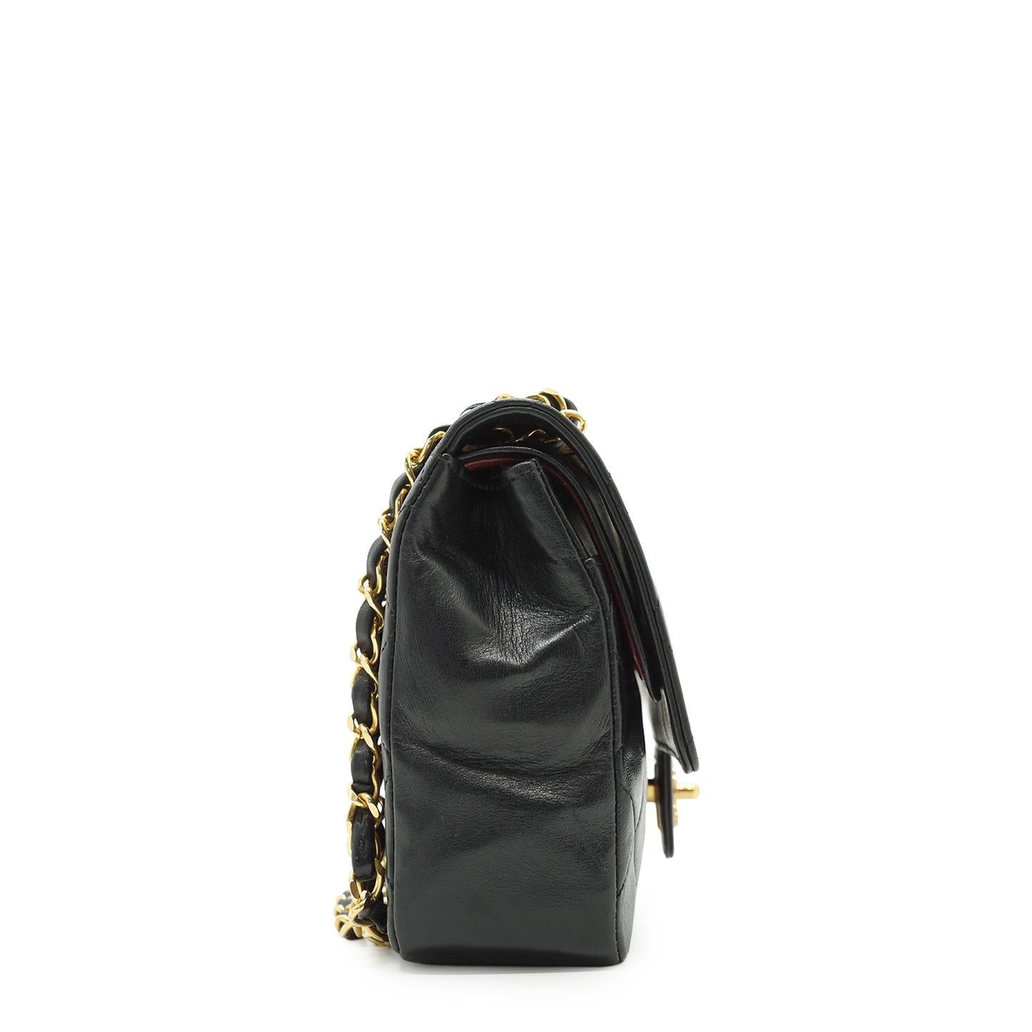Double Flap Matelasse 25 Lambskin Chain Shoulder Bag