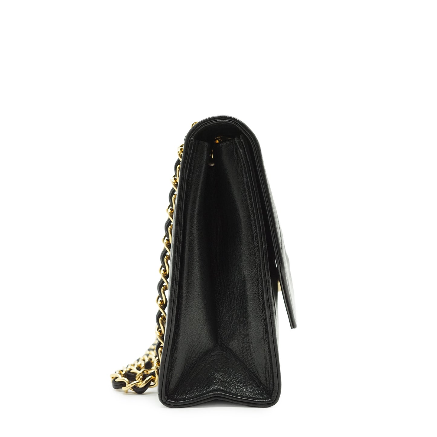 Vintage CC Diamond-Quilted Envelope Flap Chain Shoulder Bag