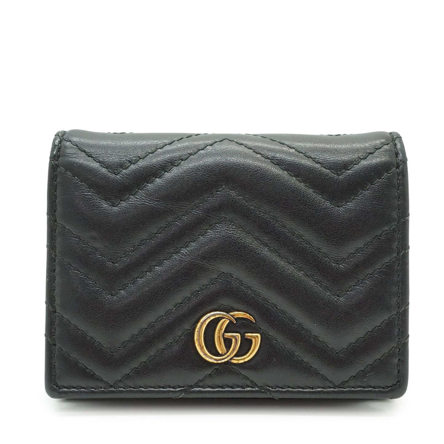 GG Marmont Quilted Compact Wallet