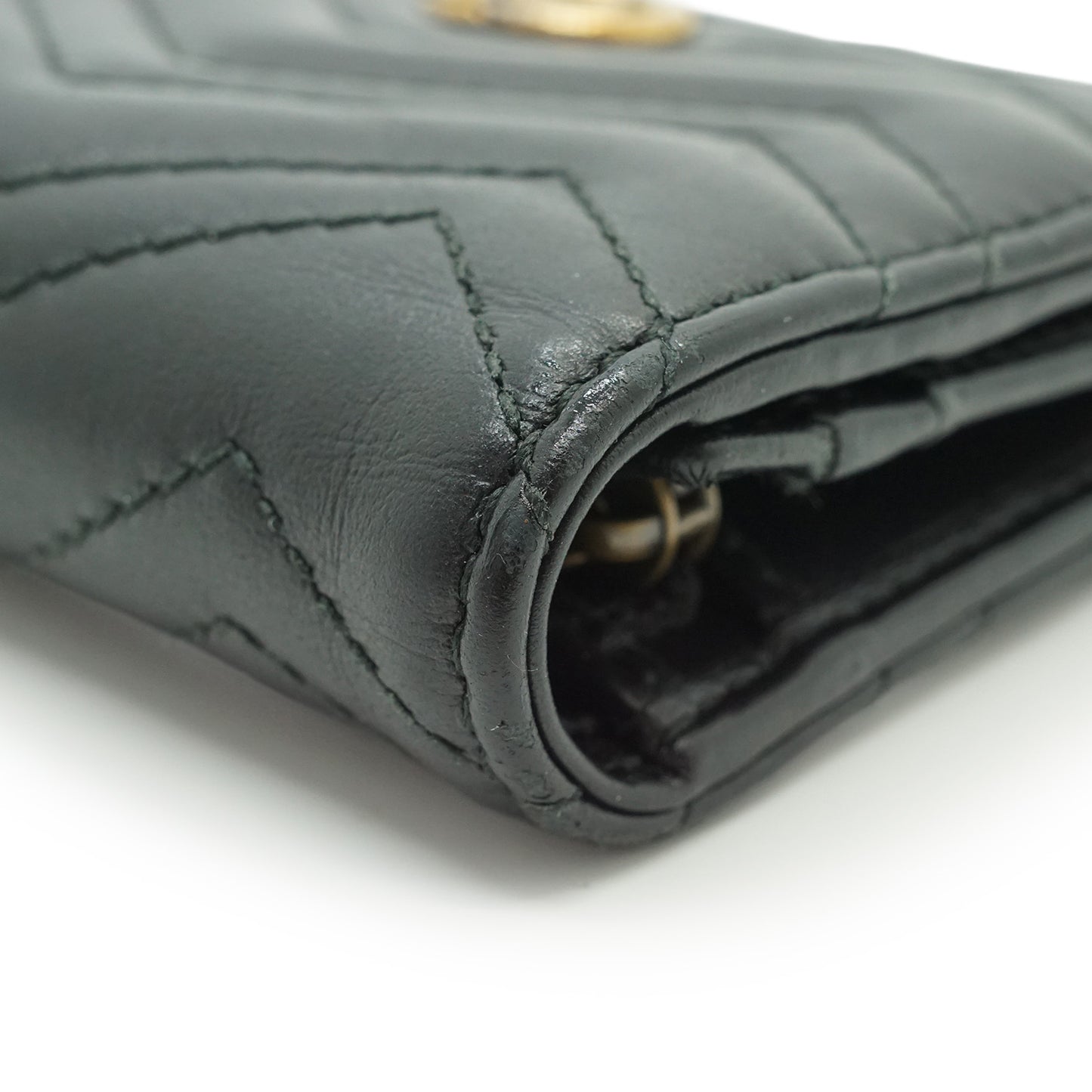 GG Marmont Quilted Compact Wallet