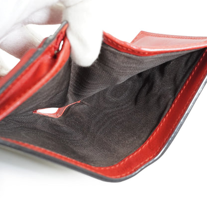 GG Supreme Coated Canvas Cherry Compact Wallet