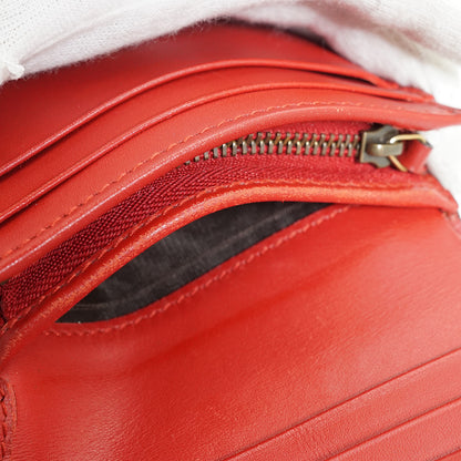GG Supreme Coated Canvas Cherry Compact Wallet