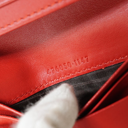 GG Supreme Coated Canvas Cherry Compact Wallet