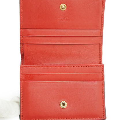GG Supreme Coated Canvas Cherry Compact Wallet