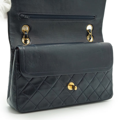 Double Flap Matelasse 25 Lambskin Chain Shoulder Bag