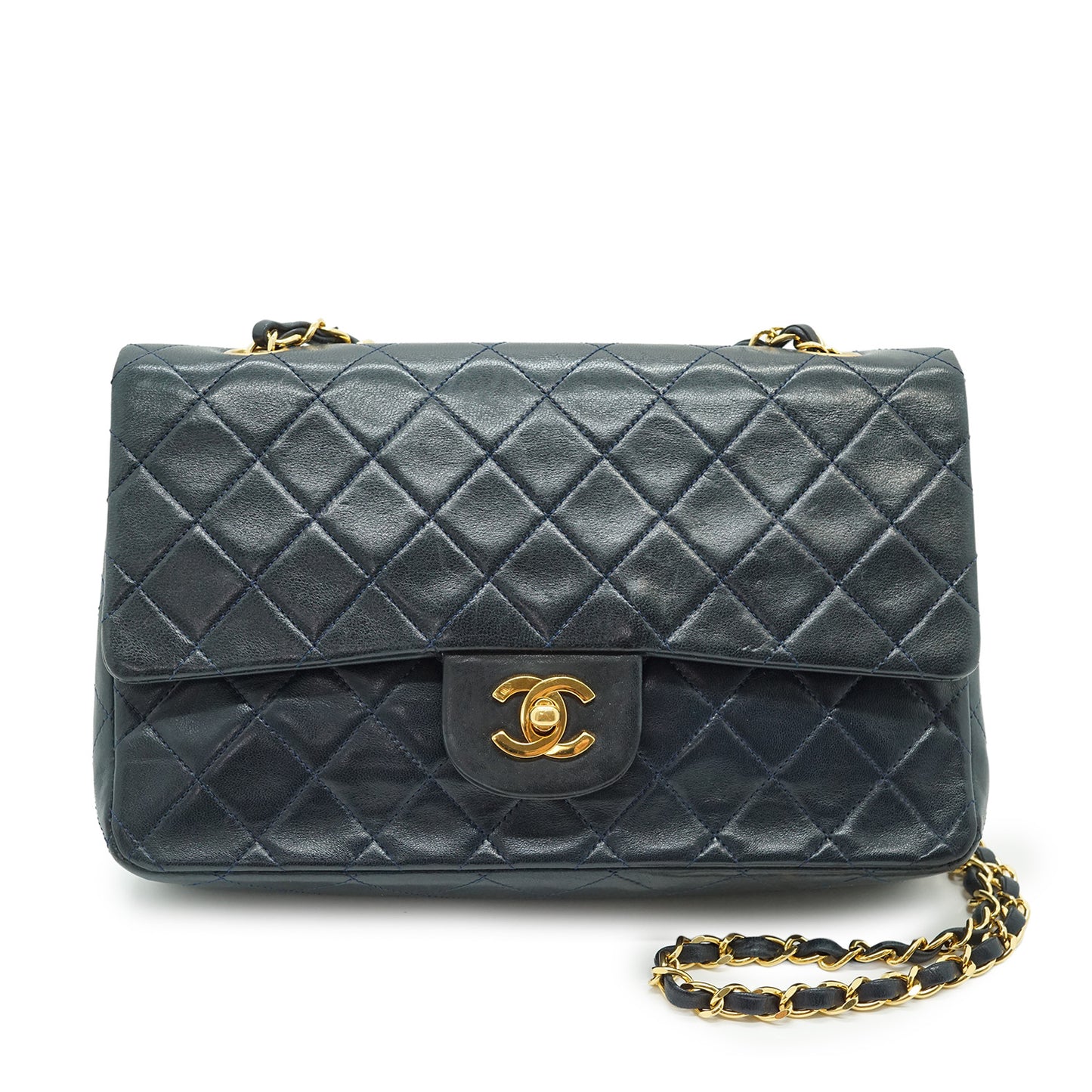 Double Flap Matelasse 25 Lambskin Chain Shoulder Bag