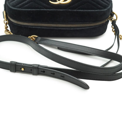 GG Marmont Velvet Camera Shoulder Bag