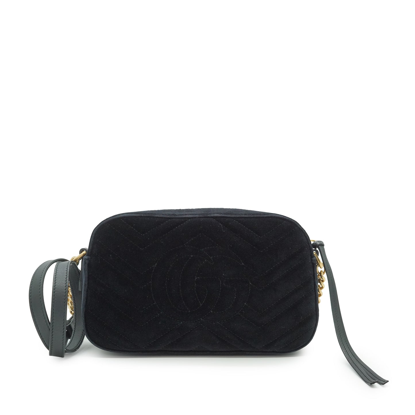 GG Marmont Velvet Camera Shoulder Bag