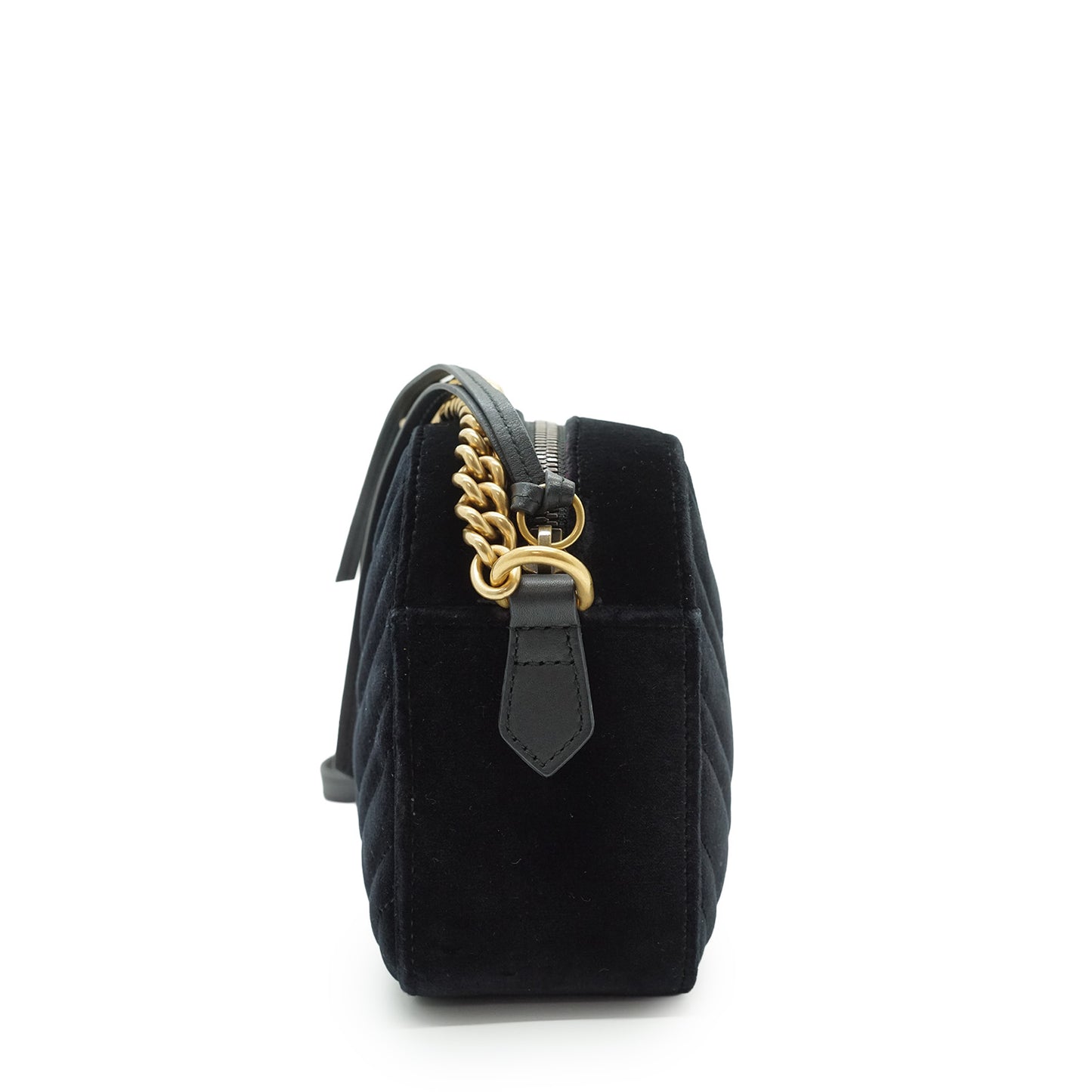 GG Marmont Velvet Camera Shoulder Bag