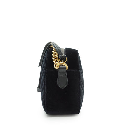 GG Marmont Velvet Camera Shoulder Bag