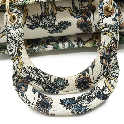 Lady Dior Medium Embroidered D-Lite