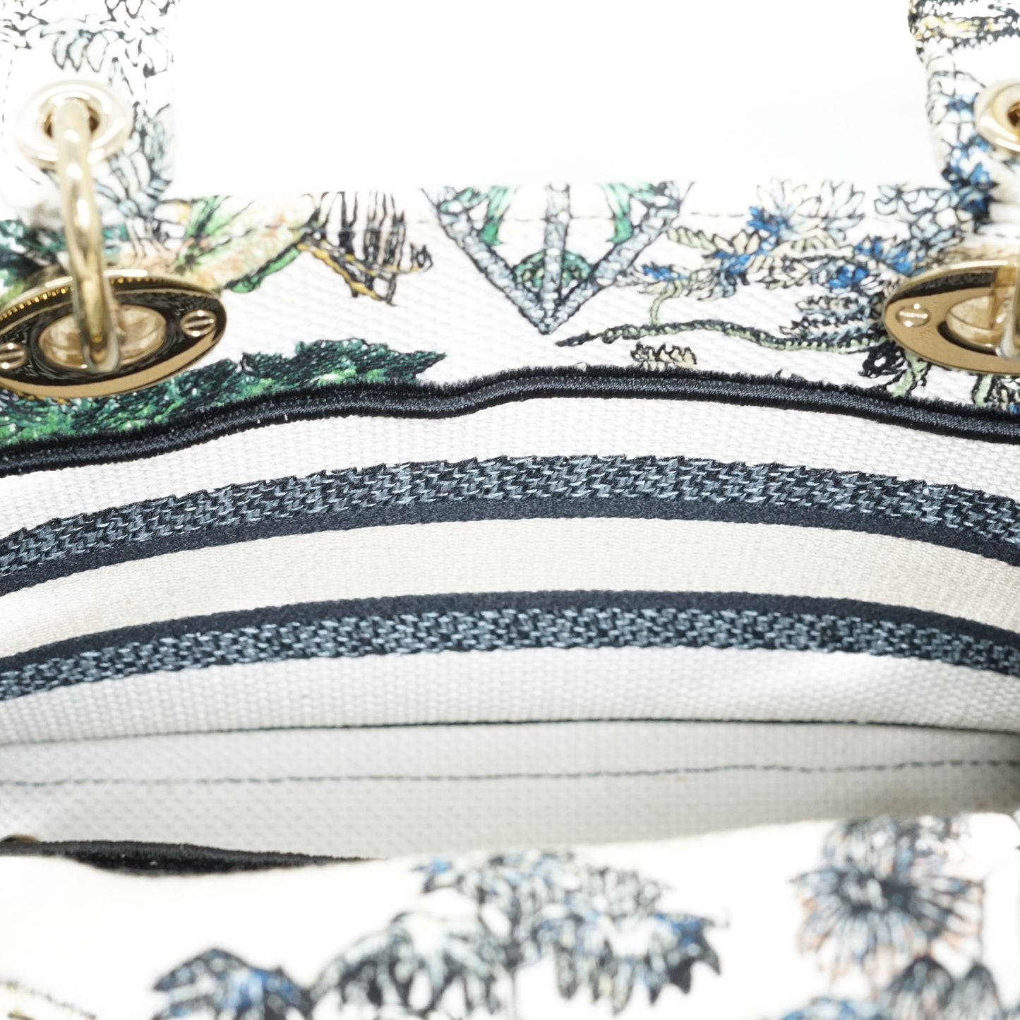 Lady Dior Medium Embroidered D-Lite