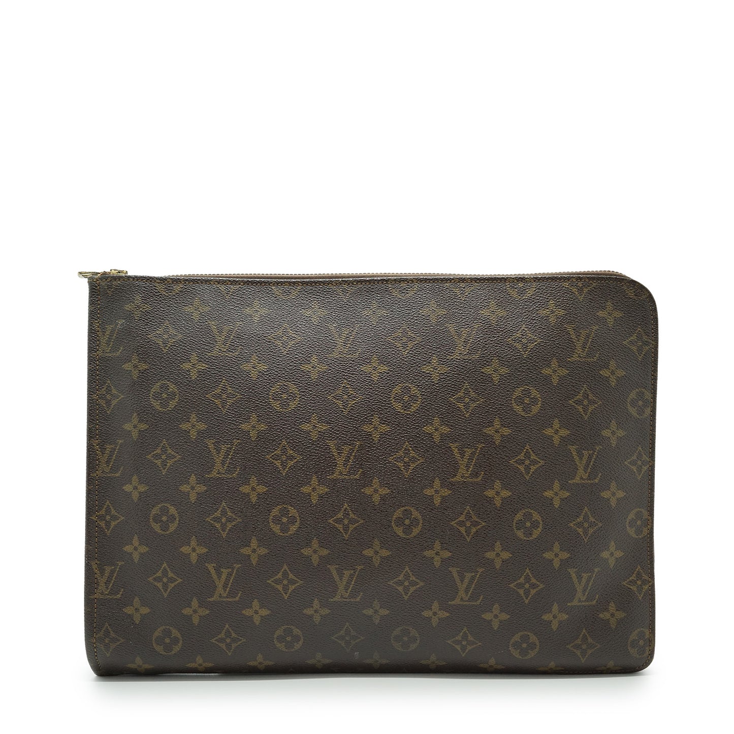 Vintage Monogram Poche Documents Business Clutch Bag
