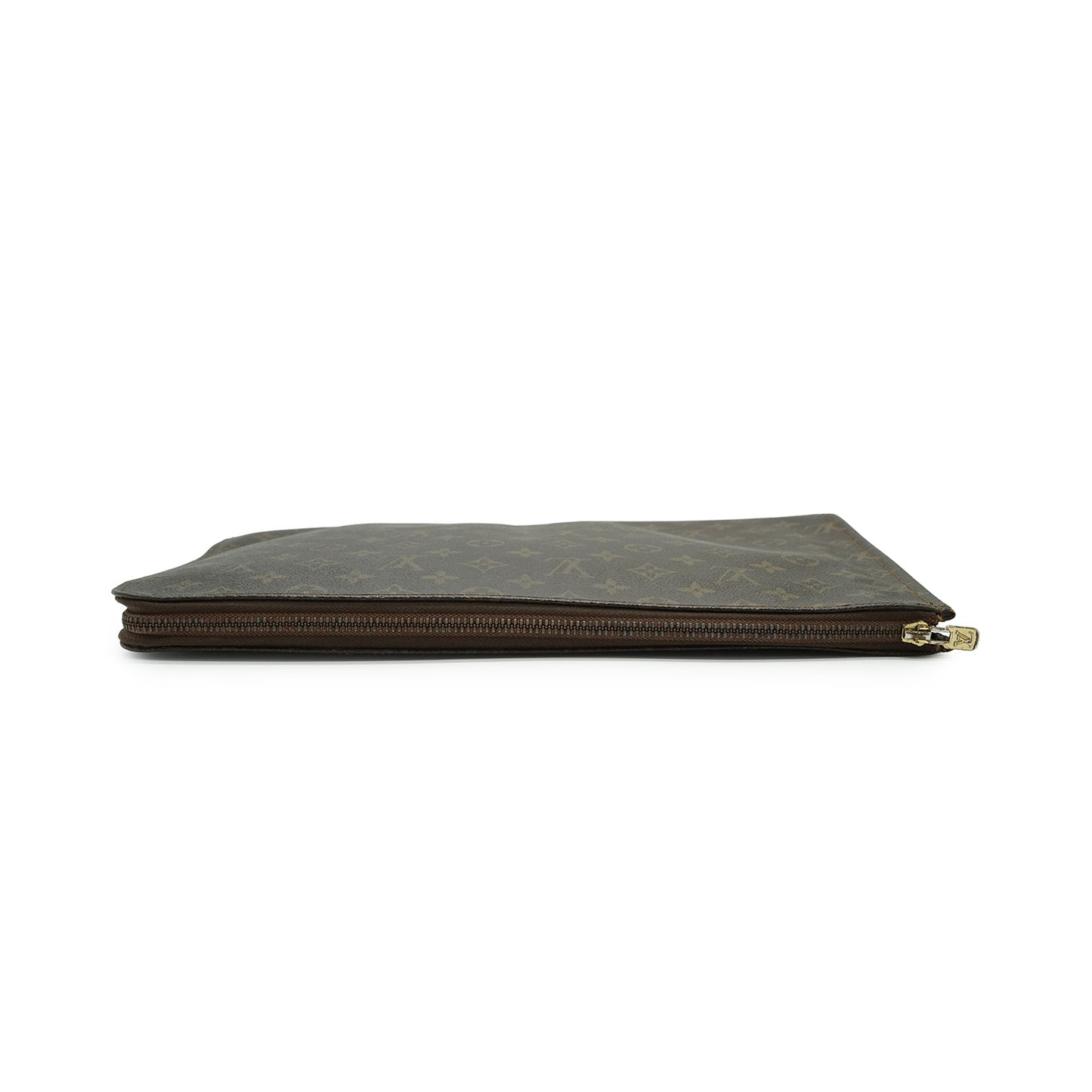 Vintage Monogram Poche Documents Business Clutch Bag