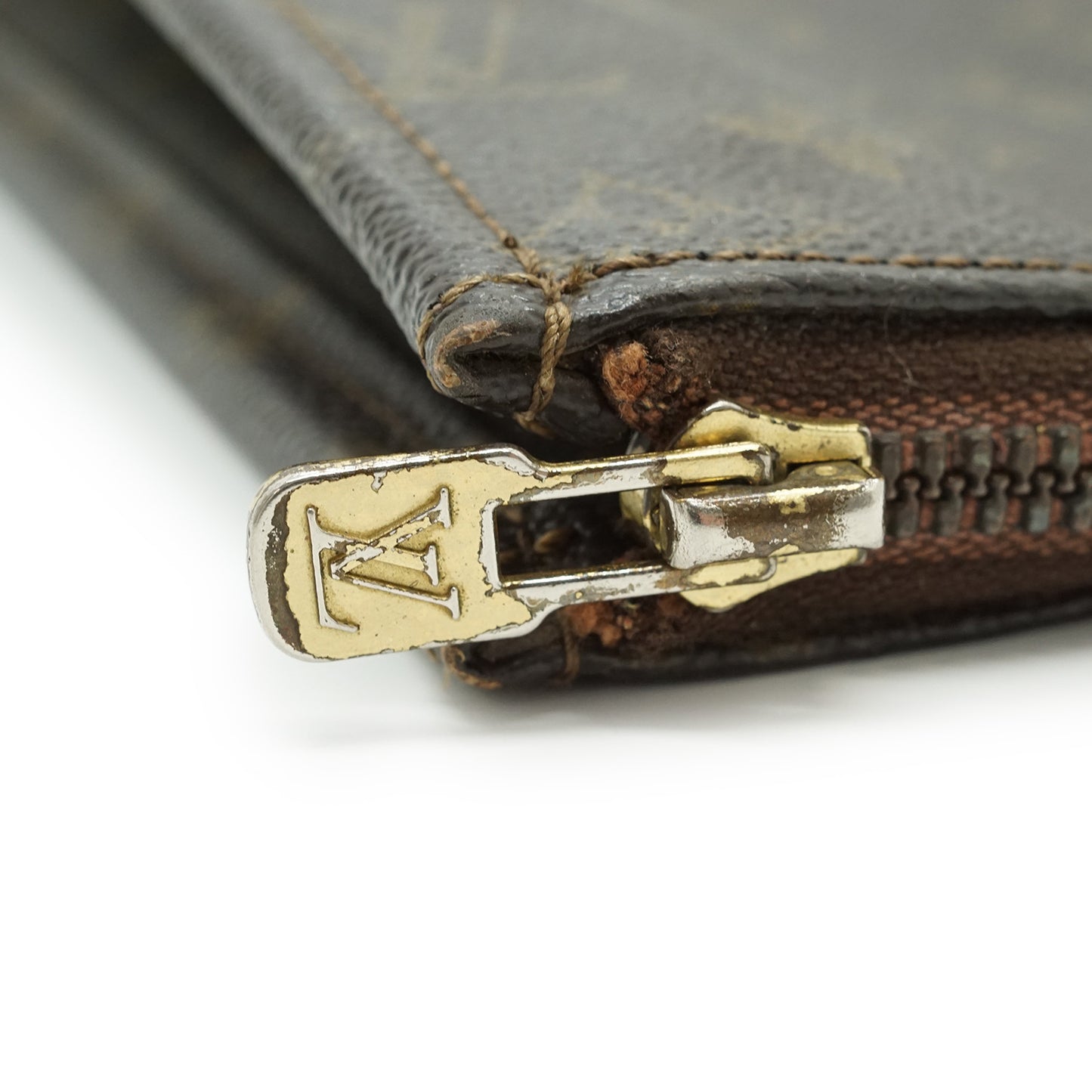 Vintage Monogram Poche Documents Business Clutch Bag