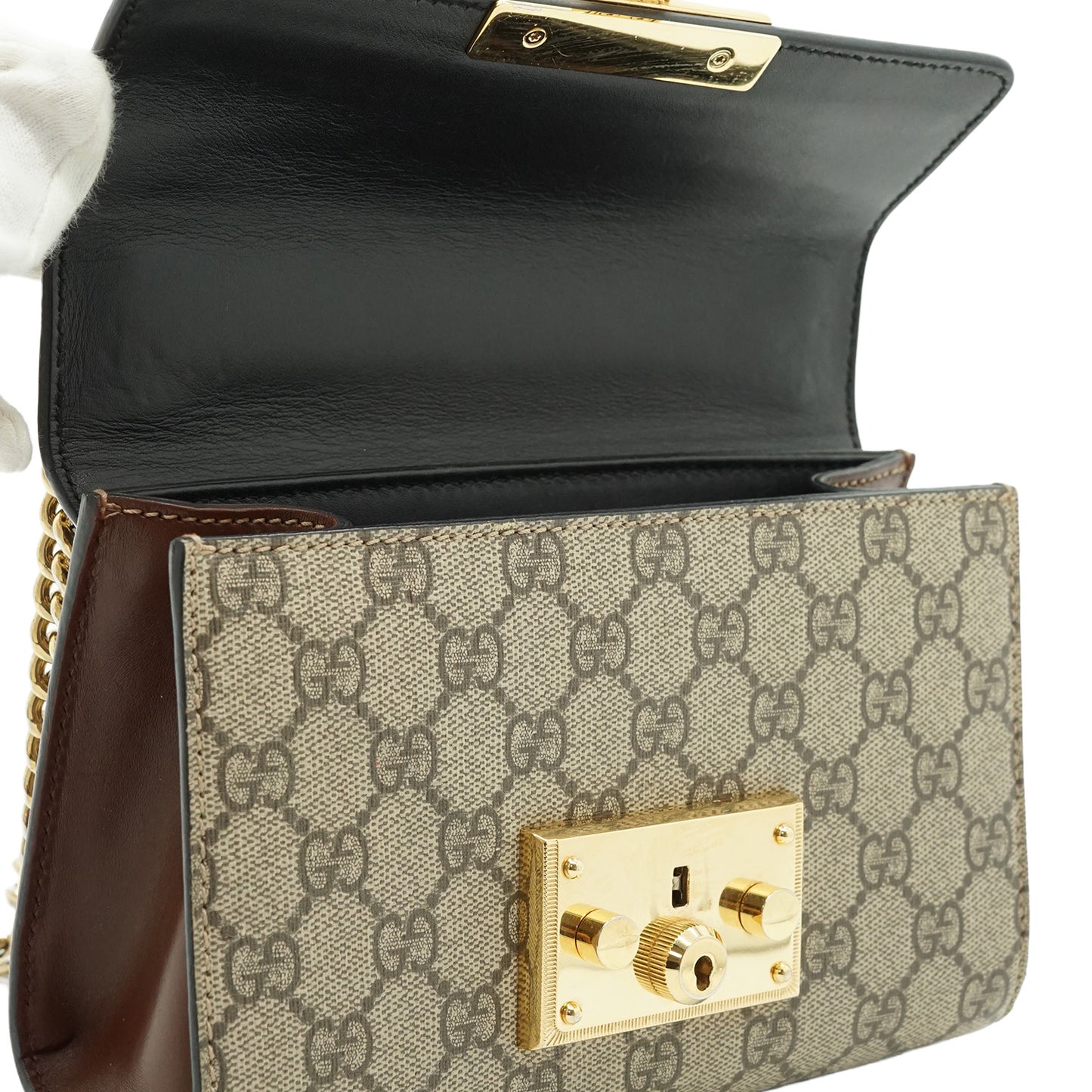 GG Supreme Padlock Small Chain Shoulder Bag