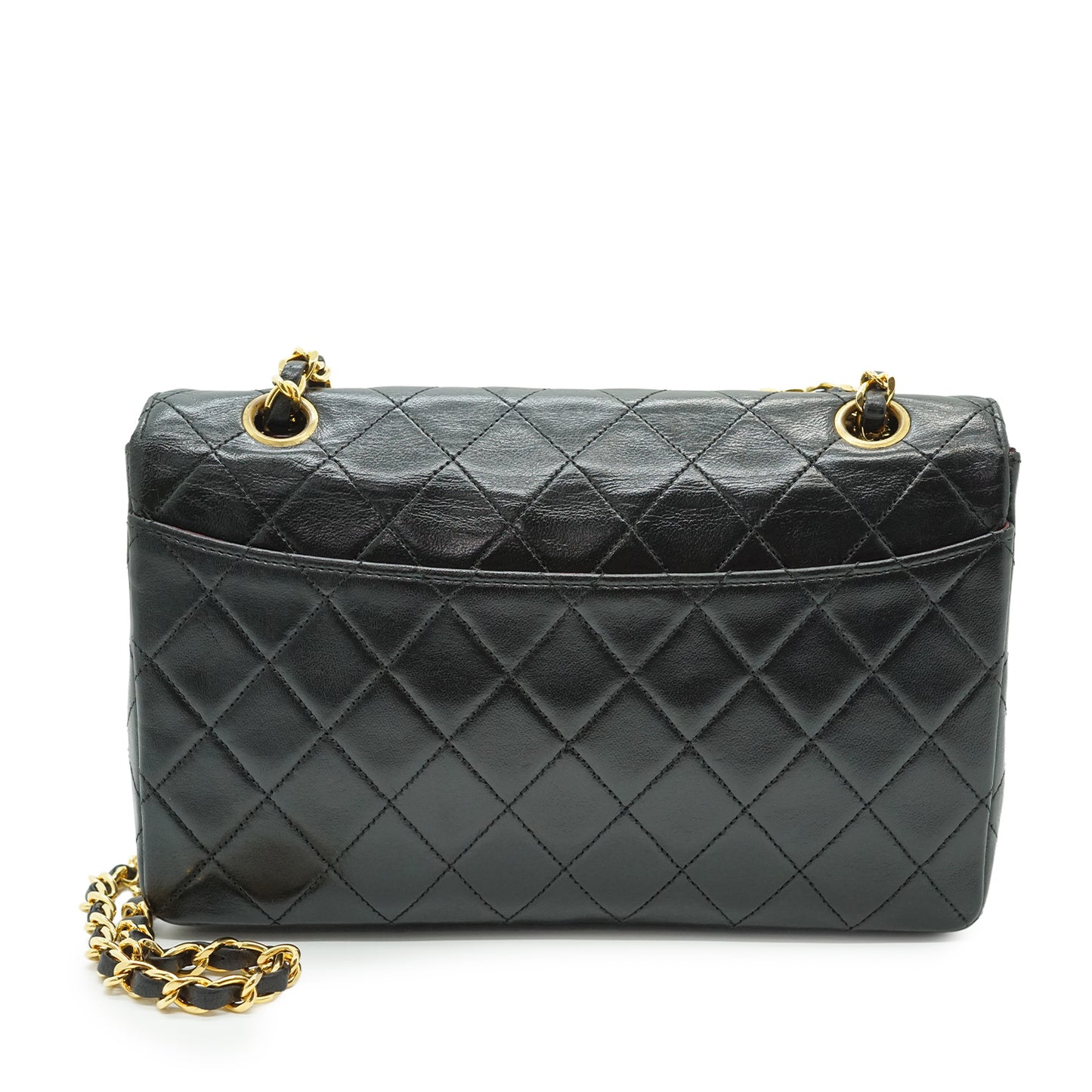 Vintage Lambskin Matelasse Diana Flap Chain Shoulder Bag