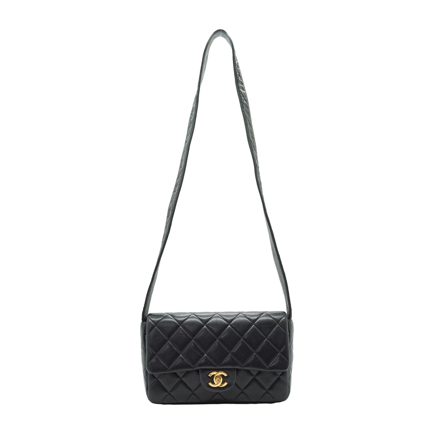 Vintage Lambskin Classic Matelasse 23 Quilted Strap Shoulder Bag