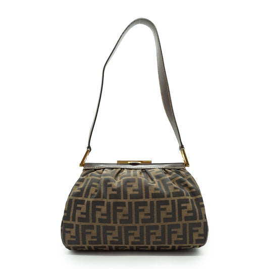 Vintage Zucca Kiss-lock Shoulder Bag