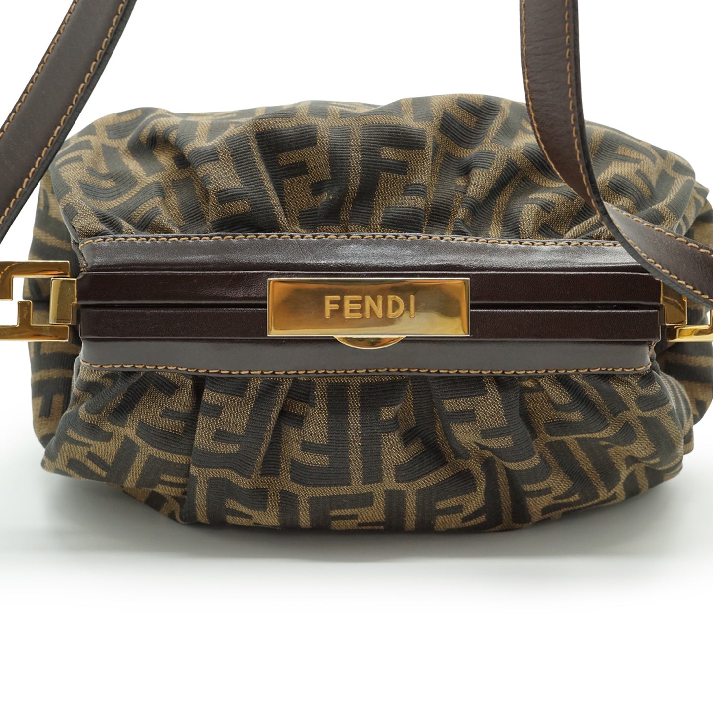 Vintage Zucca Kiss-lock Shoulder Bag