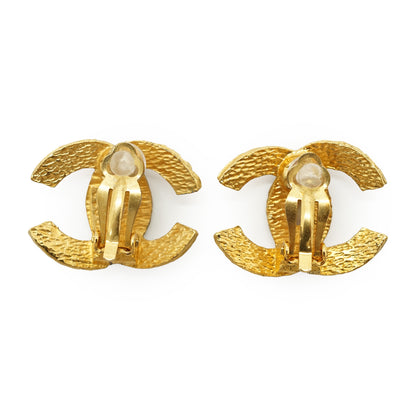 Vintage CC Woven Clip-on Earrings GP