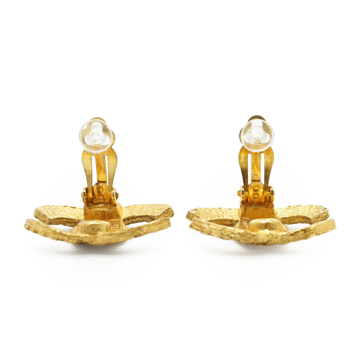 Vintage CC Woven Clip-on Earrings GP