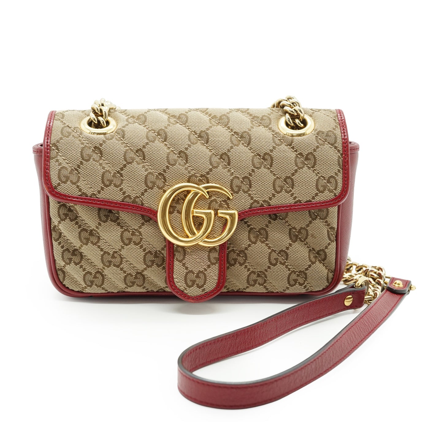 GG Marmont Bicolor Small Chain Shoulder Bag