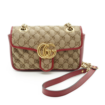 GG Marmont Bicolor Small Chain Shoulder Bag