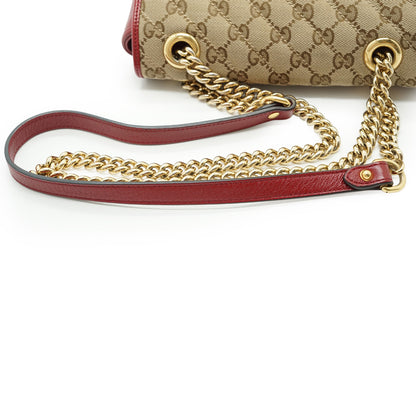 GG Marmont Bicolor Small Chain Shoulder Bag