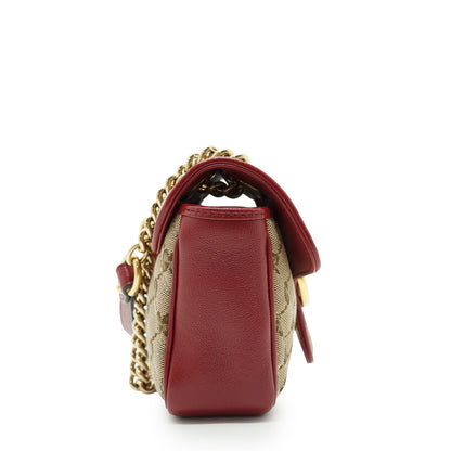 GG Marmont Bicolor Small Chain Shoulder Bag