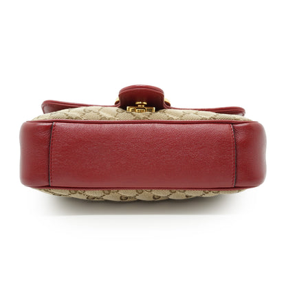 GG Marmont Bicolor Small Chain Shoulder Bag