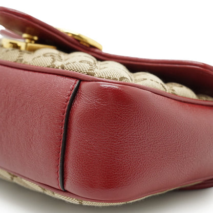 GG Marmont Bicolor Small Chain Shoulder Bag