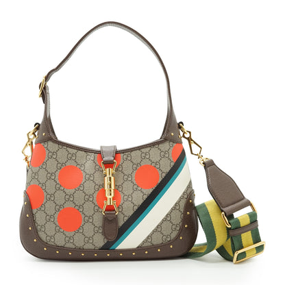 Polka Dots GG Supreme Coated Canvas Jackie 1961 Small Shoulder Bag
