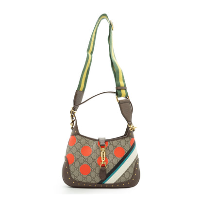 Polka Dots GG Supreme Coated Canvas Jackie 1961 Small Shoulder Bag