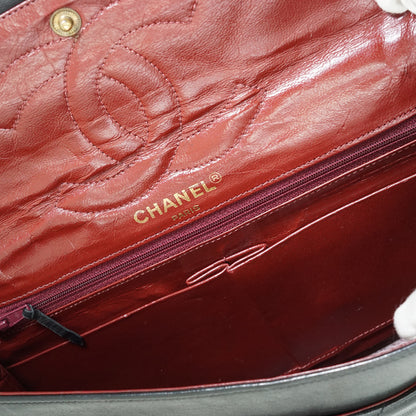 Vintage Lambskin Matelasse Double Flap Paris Limited Edition Two Tone CC Chain Shoulder Bag