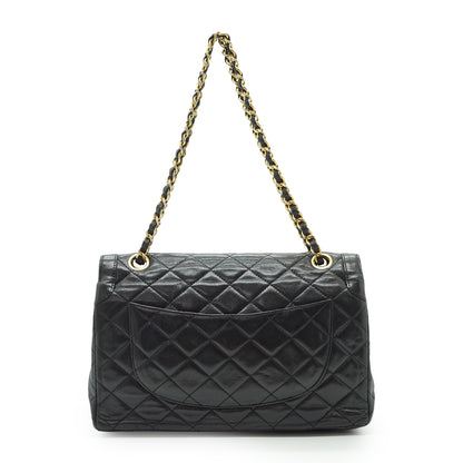 Vintage Lambskin Matelasse Double Flap Paris Limited Edition Two Tone CC Chain Shoulder Bag