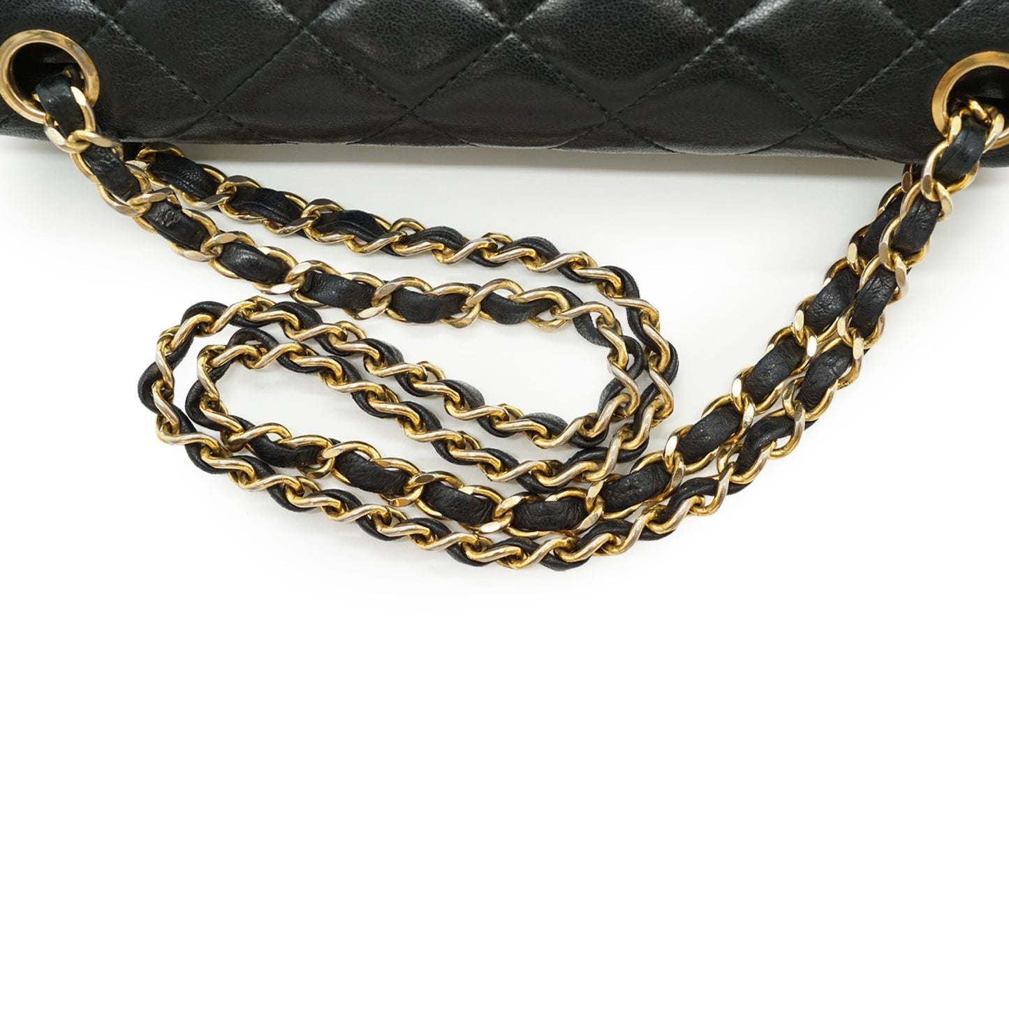 Vintage Lambskin Matelasse Double Flap Paris Limited Edition Two Tone CC Chain Shoulder Bag