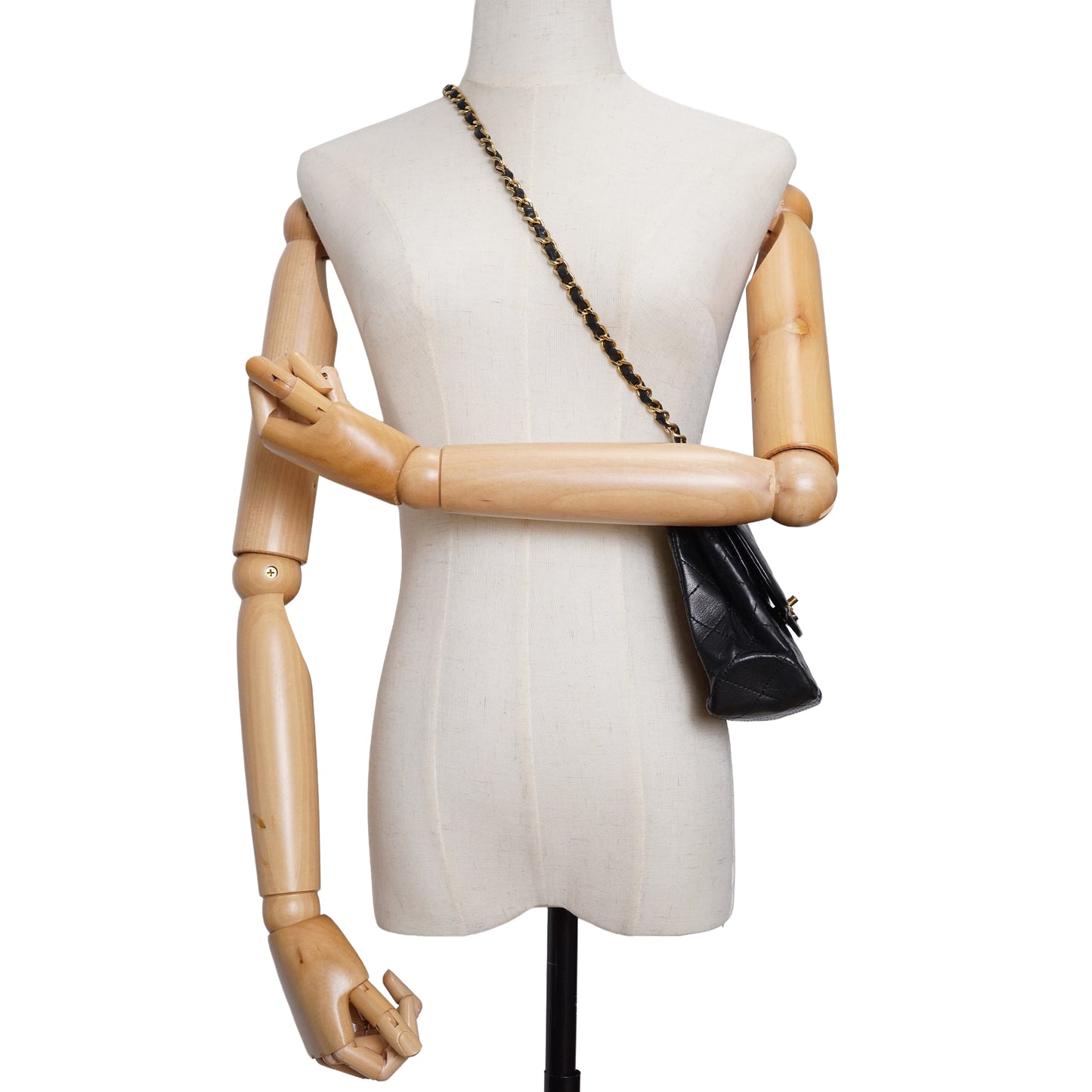 Vintage Lambskin Matelasse Double Flap Paris Limited Edition Two Tone CC Chain Shoulder Bag
