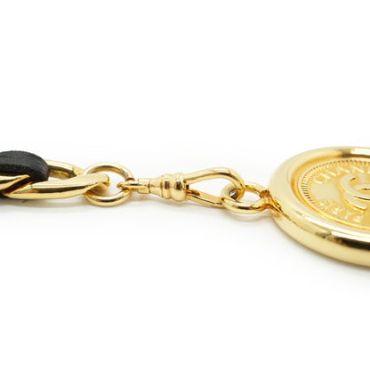 Vintage CC 31 Rue Cambon Medallion Chain Belt GP 80