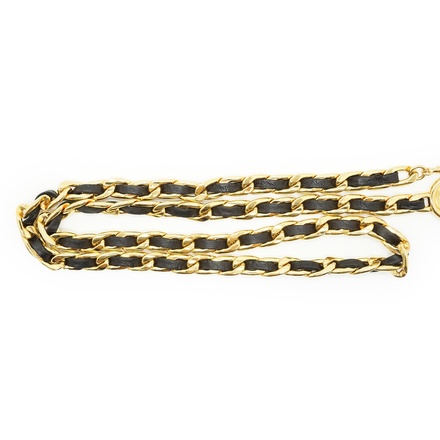 Vintage CC 31 Rue Cambon Medallion Chain Belt GP 80