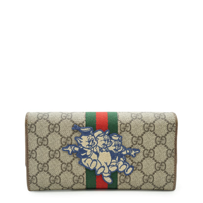 GG Supreme Ophidia Three Little Pigs Disney Limited Edition Continental Wallet
