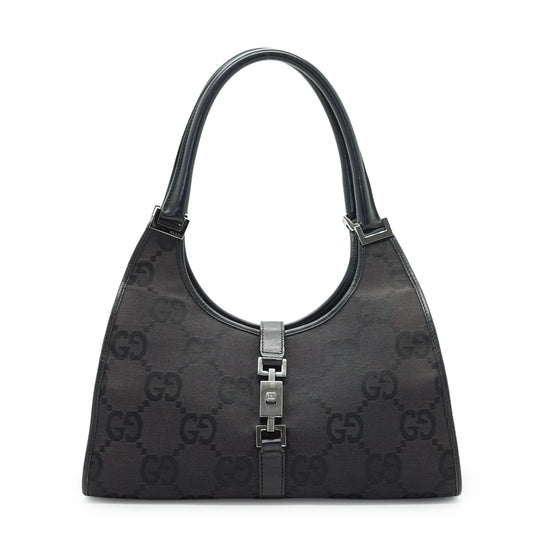 Vintage Jackie Jumbo GG Canvas Shoulder Bag