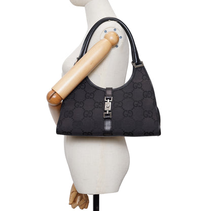 Vintage Jackie Jumbo GG Canvas Shoulder Bag