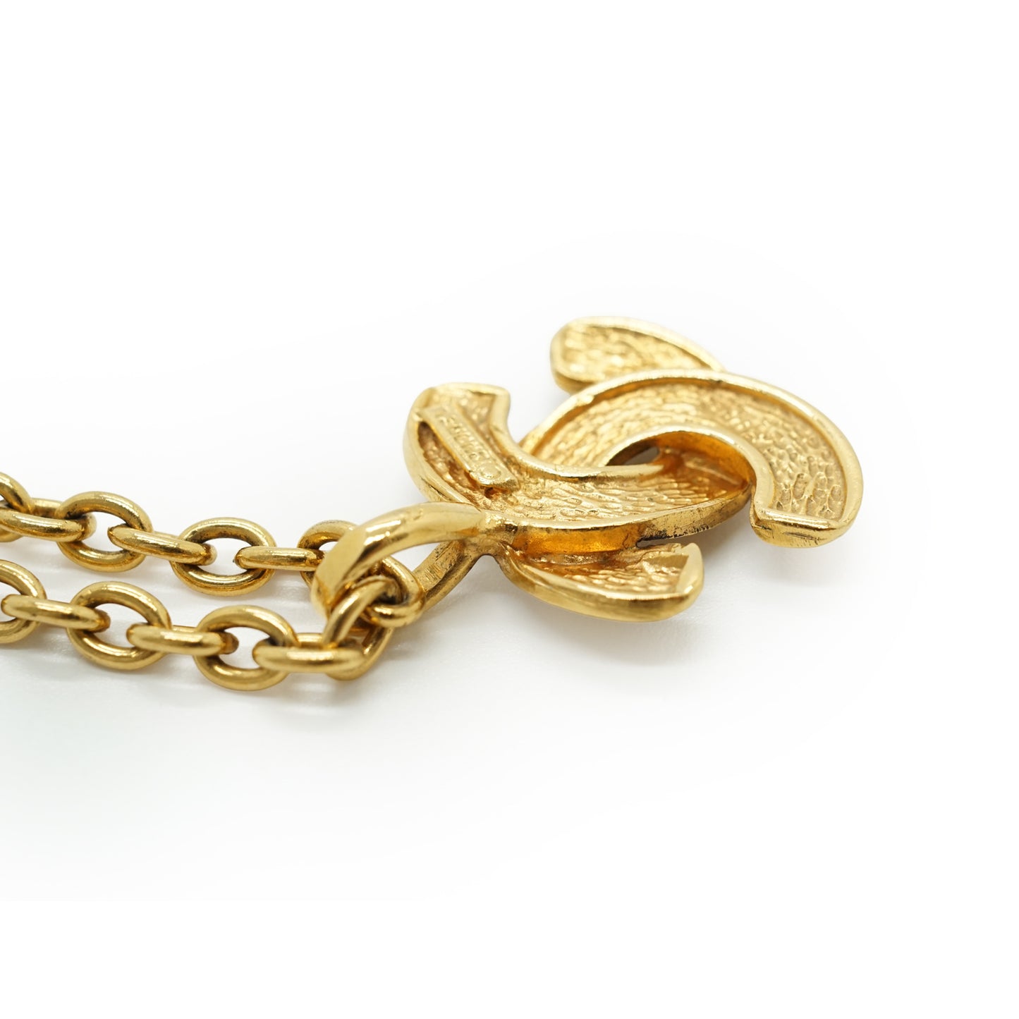 Vintage Small CC Matelasse Pendant Necklace