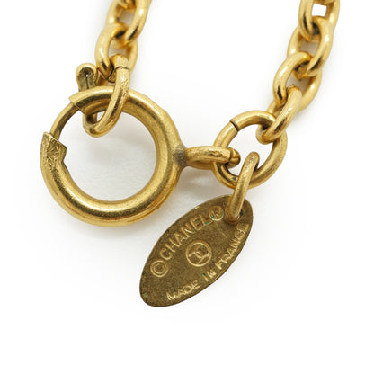 Vintage Small CC Matelasse Pendant Necklace